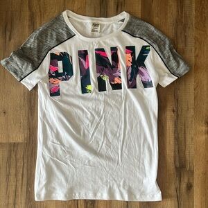 Victorias Secret PINK short sleeve t shirt with tropical print